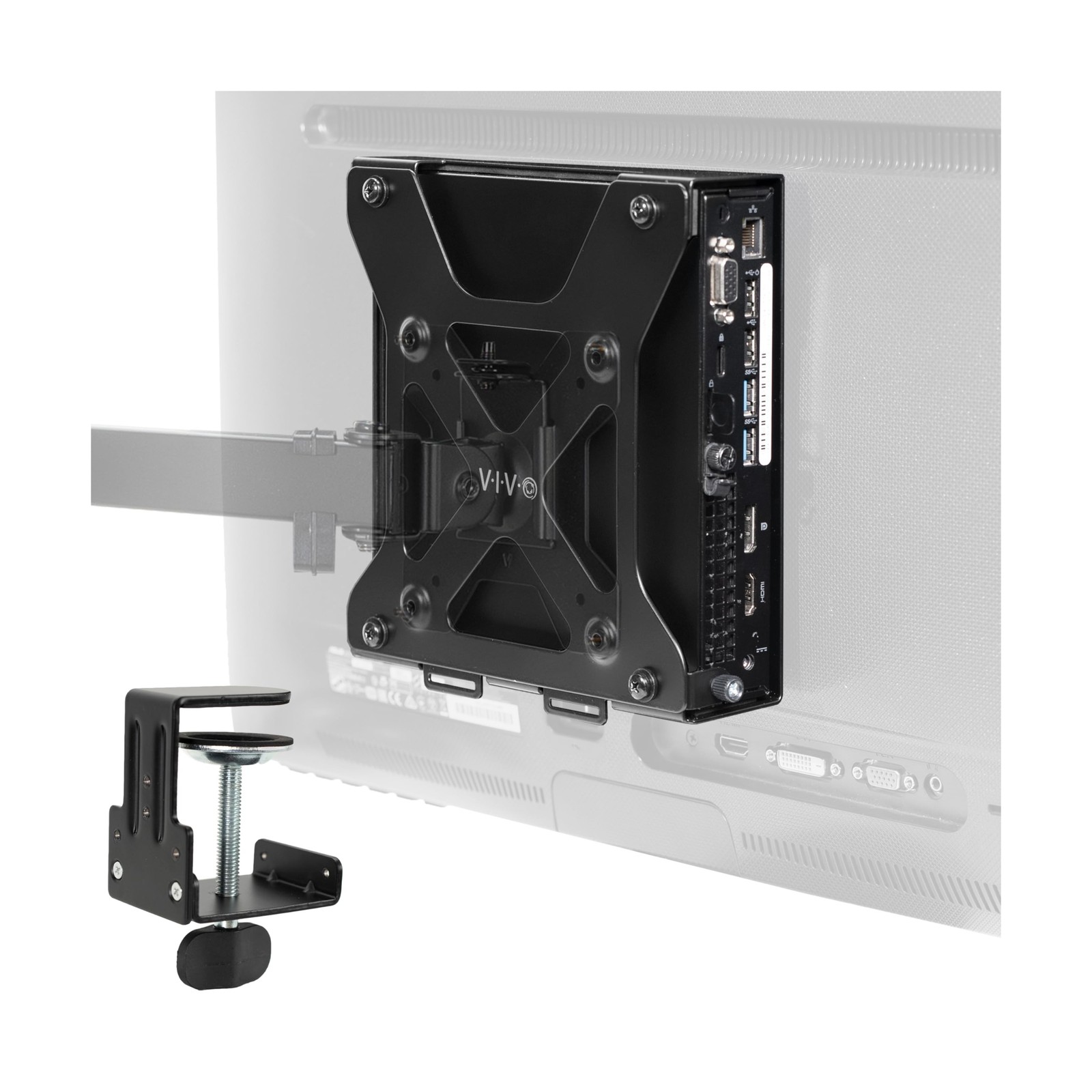 VIVO Behind Monitor VESA Mount Designed for Dell OptiPlex Micro CPU, Monitor ...