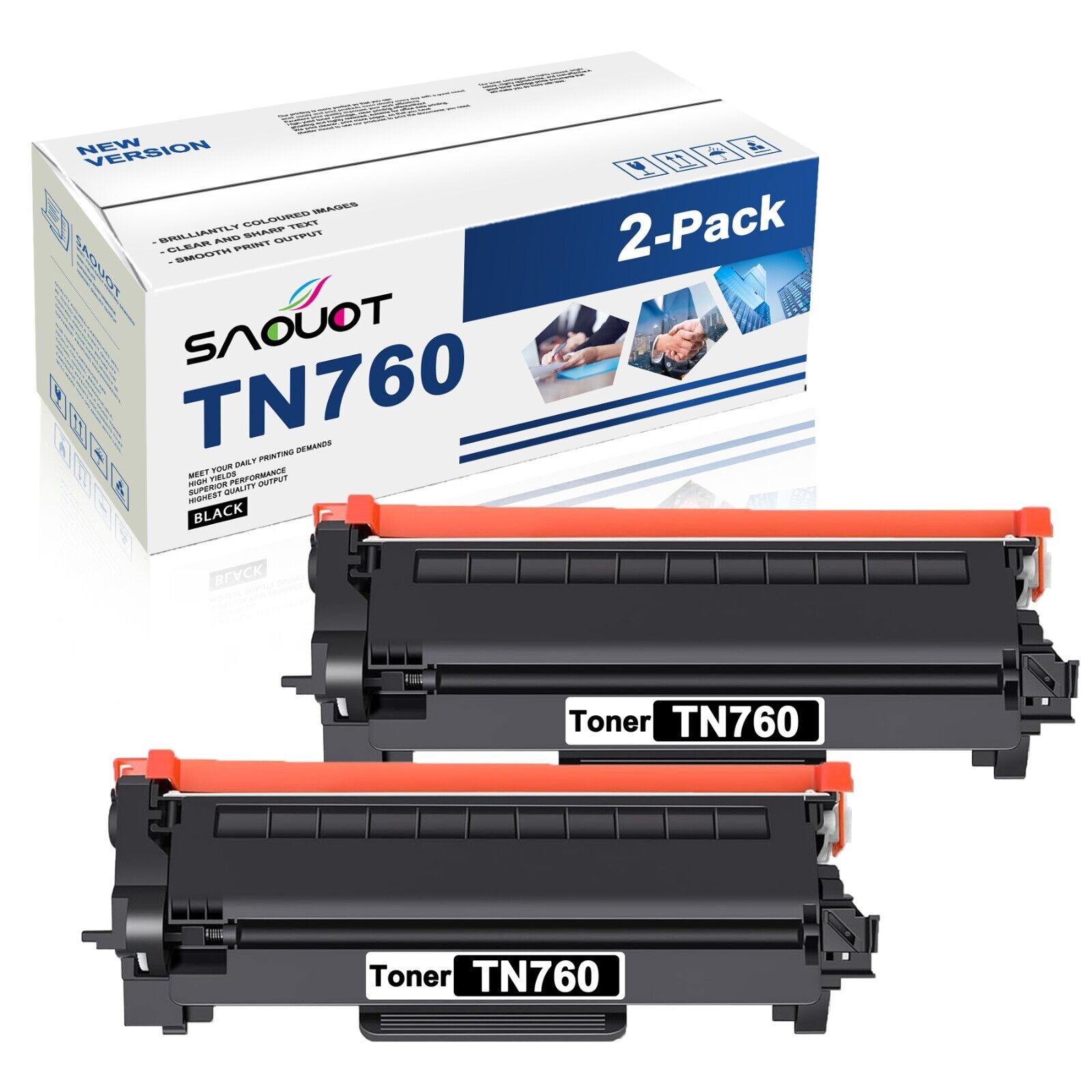 TN760 High Yield Toner Replacement for Brother TN-760 TN 760 MFC-L2690DW L2730DW