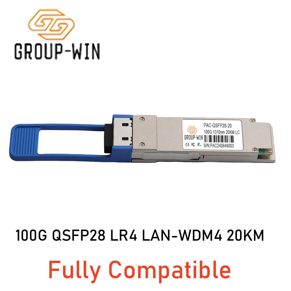 100G QSFP28 LR4 1310nm 20km LC Single Mode Optical Transceiver