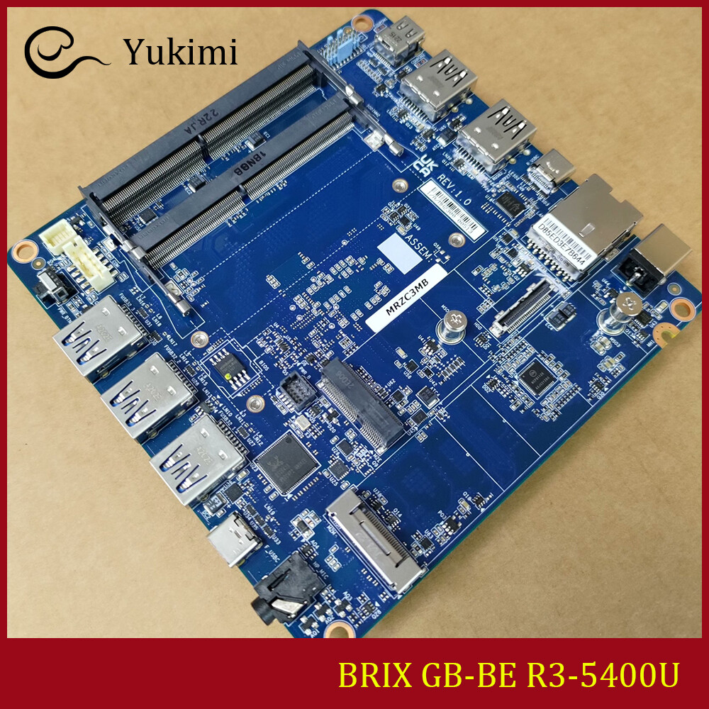 FOR GIGABYTE BRIX GB-BE R3-5400U LAN 8125 DDR4*2 32GB AMD Mini Motherboard Test