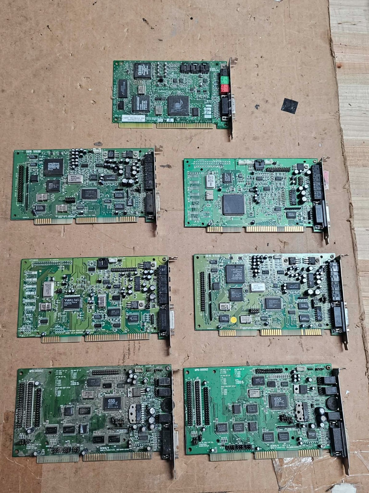 7x Lot Vintage Retro Gaming ISA Sound Cards Creative ESS OPAL MHS Yamaha +