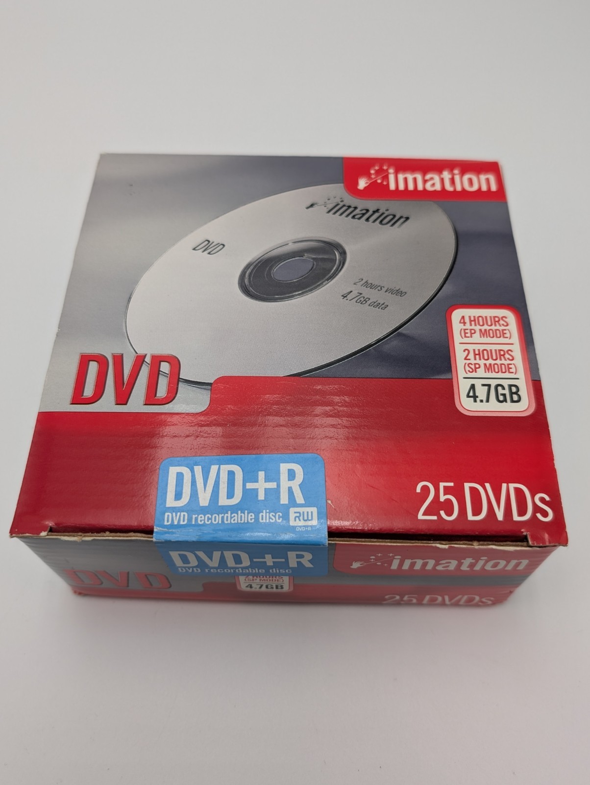 Imation DVD-R 25 DVDs 4.7 GB Recordable Disc New Sealed
