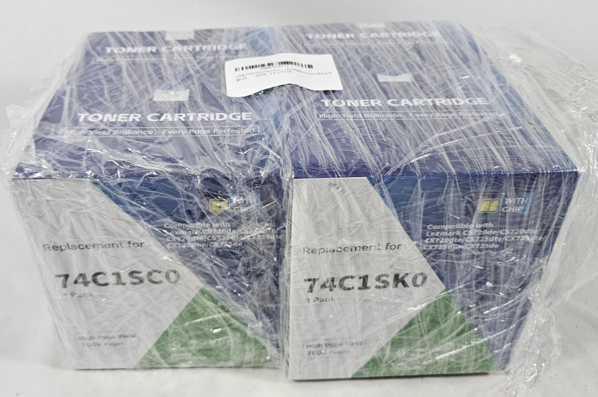For Lexmark CS720 CS725 CX725 4x Toner Cartridge Black Cyan Magenta Yellow