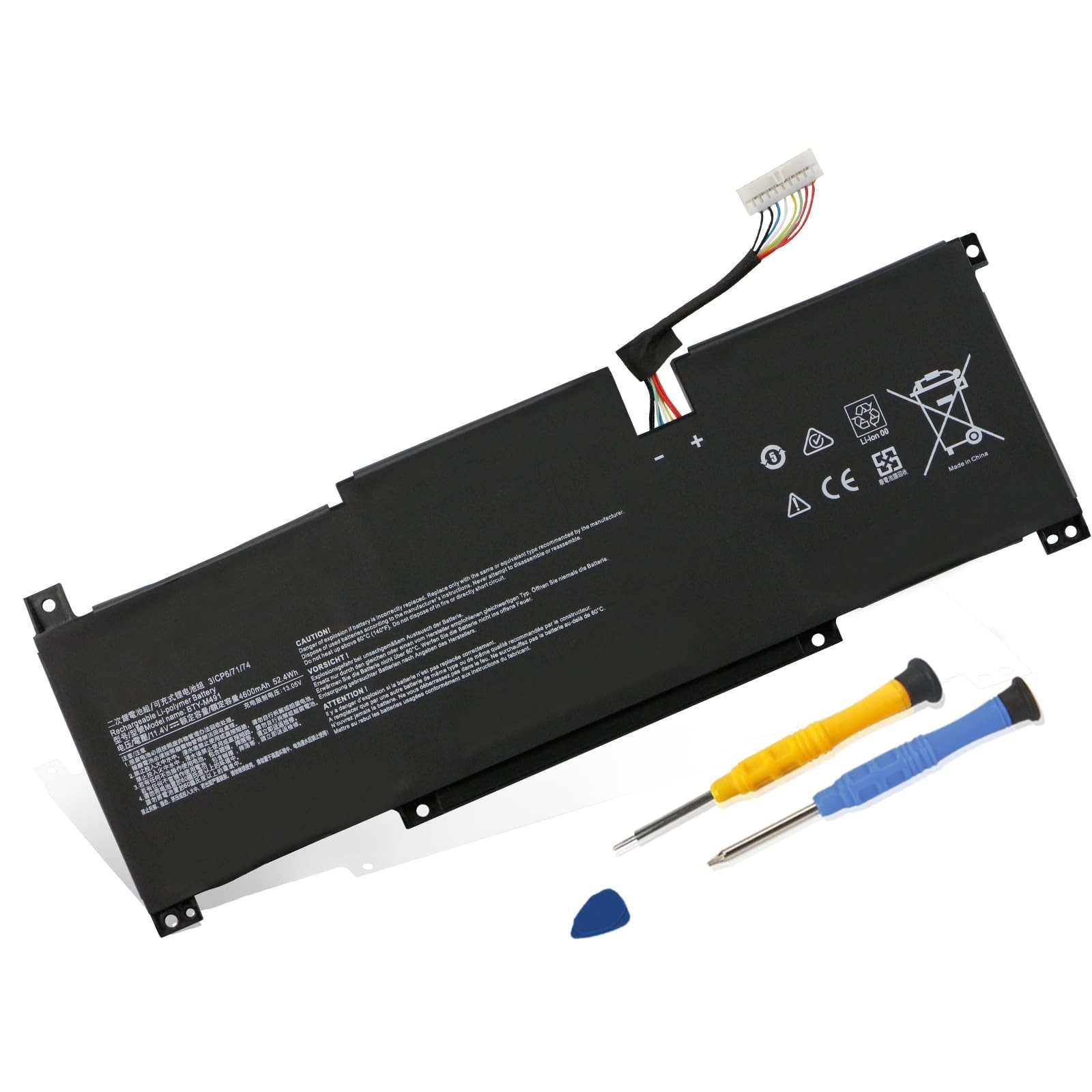 High-Capacity Laptop Battery for MSI Modern 15 A10M A10RAS A10RB A10RD A11M