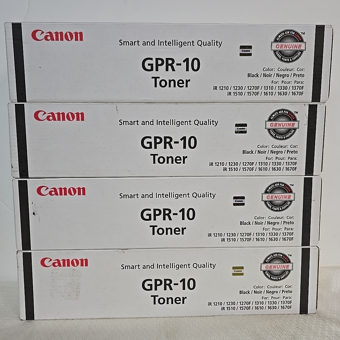 Canon GPR-10 Lot of 4 Toner Black 7814A003AA imageRunner iR 1210,1230,1270,1310F