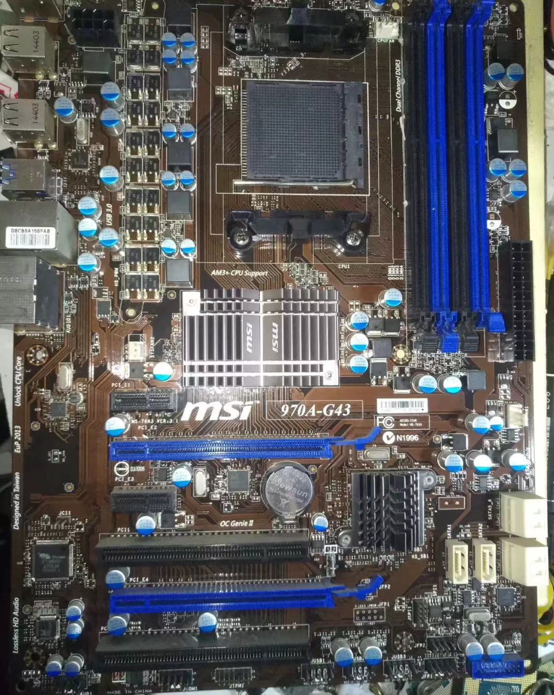 For MSI 970A-G43/ 970A-G43 PLUS/ 970A-G45/ 970A-G46 Socket AM3/AM3+ Motherboard
