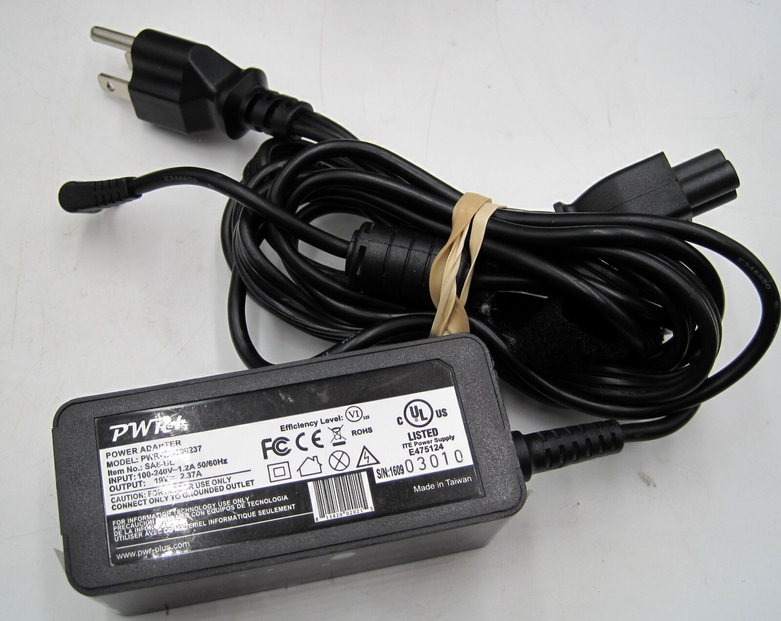 CTL Chromebook NL6 NL6B NL6X PWR+ TAI190237 (SA6-UL) Power Adapter 19V 2.37A 45W