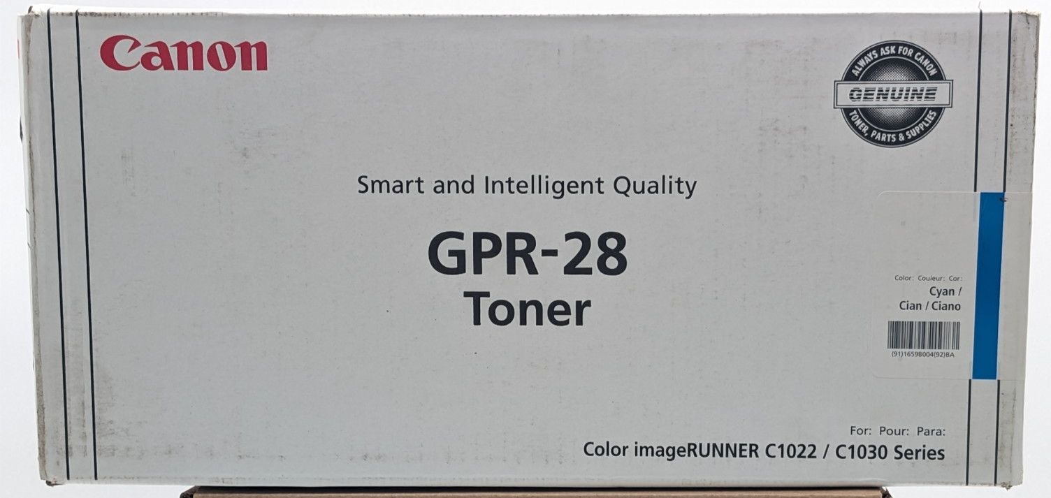 Genuine Canon GPR-28 Cyan Toner Cartridge 1659B004 OEM imageRUNNER C1022 C1030