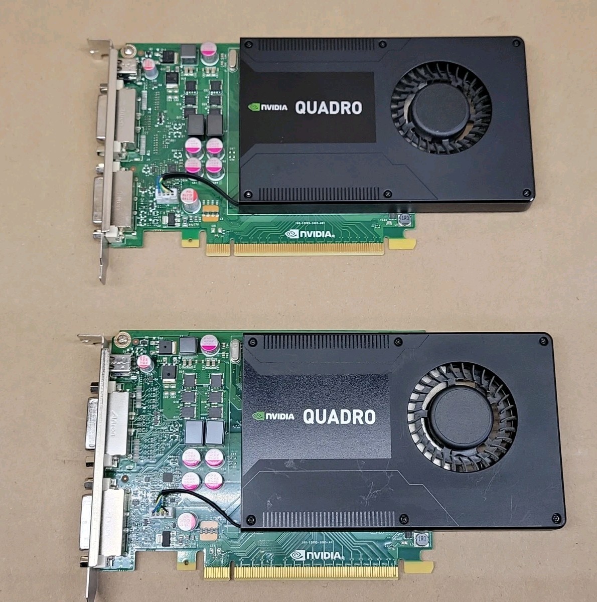 NVIDIA QUADRO K2000D PCIE-E Displayport/DVI Video Cards - Tested *LOT OF 2*
