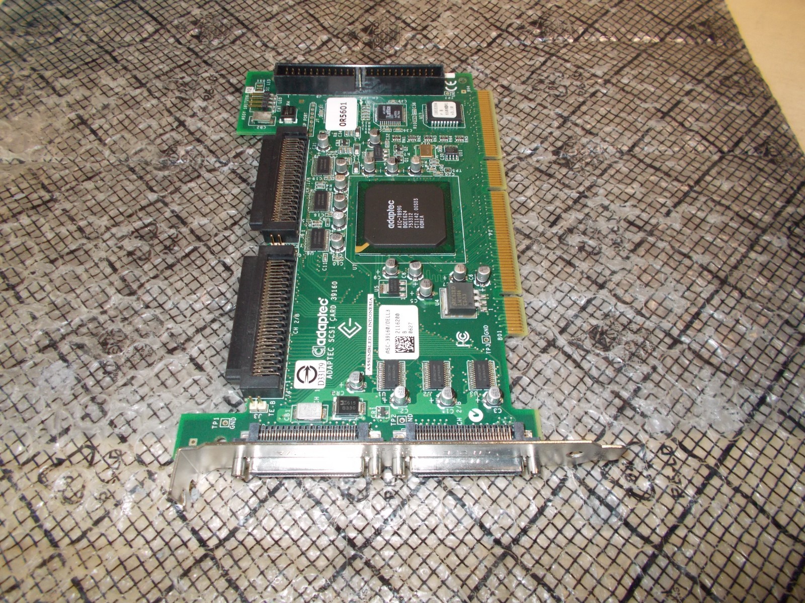 Dell Adaptec ASC-39160/DELL3 Ultra 160 SCSI PCI-X 68/50 Pin Controller Card