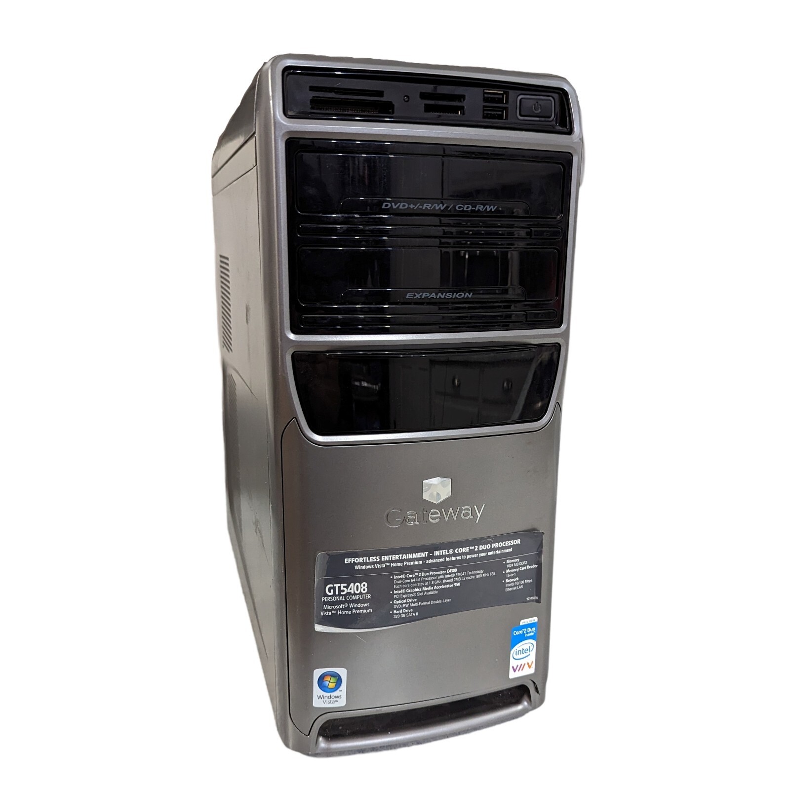 GATEWAY MT Intel Core 2 Duo E4300 1.80GHz 1GB RAM No HDD No OS AS IS GT5408  