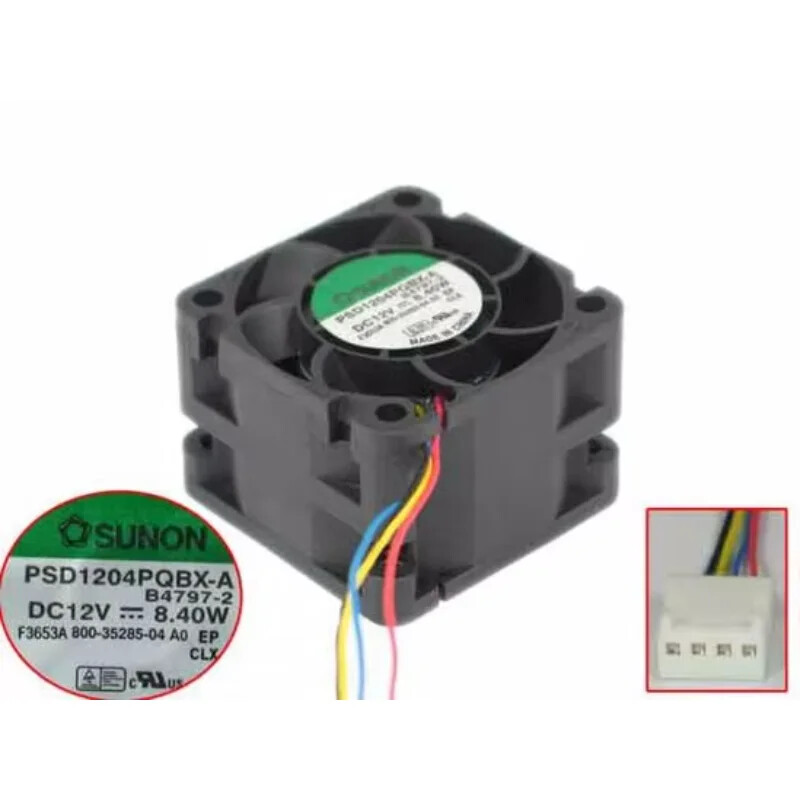 SUNON PSD1204PQBX-A B4797-3 Server Cooling Fan DC 12V 8.4W 40x40x28mm 4-Wire