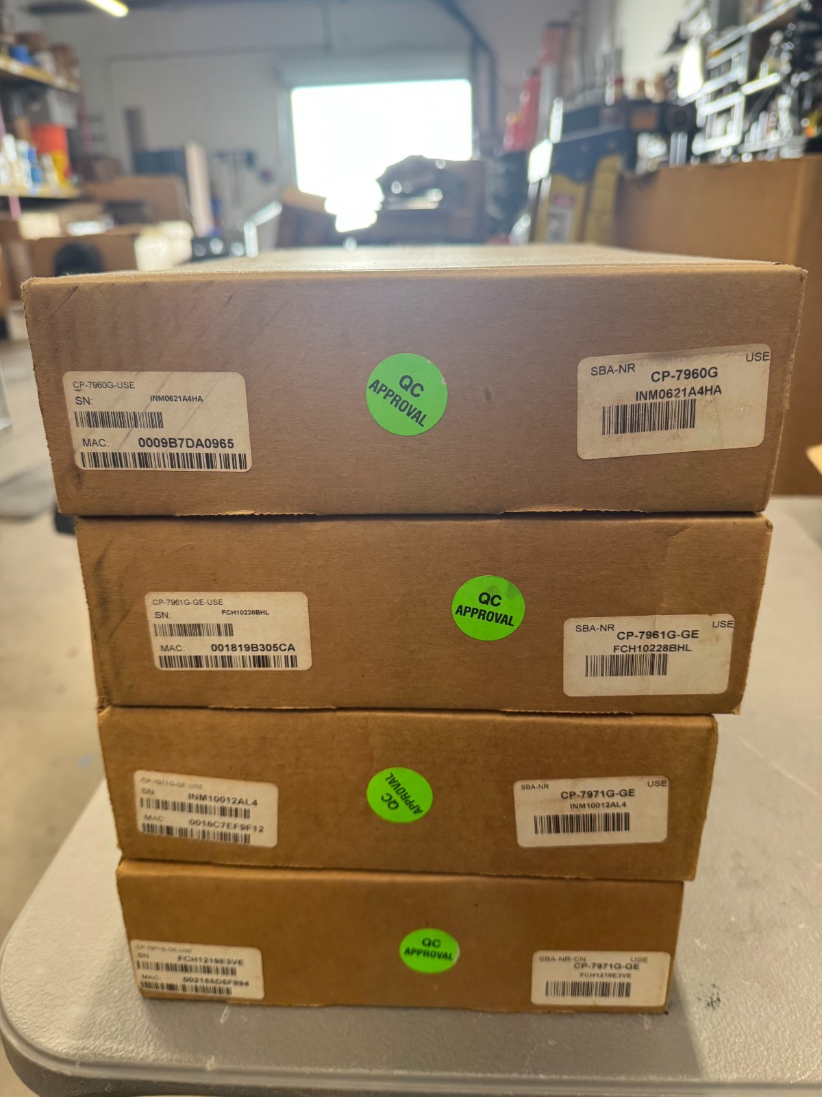 Lot of 4 New Cisco CP 7971G GE Phones