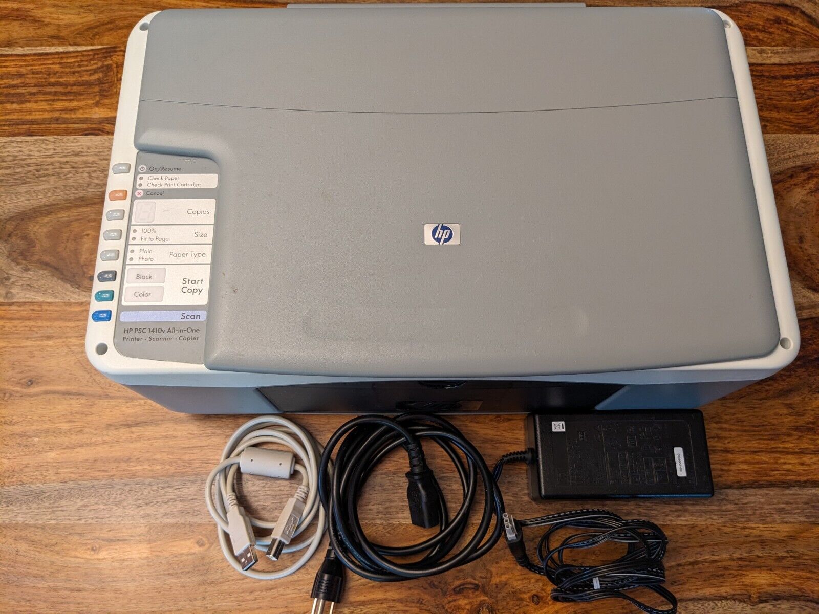 HP PSC 1410v Printer W/ Power & USB cables  & dry cartridges for Scanning only