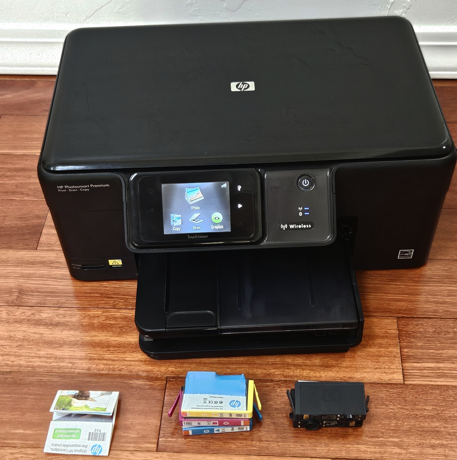 HP Photosmart Premium All-In-One Photo Inkjet Printer Scanner Fax Tested NO CD 