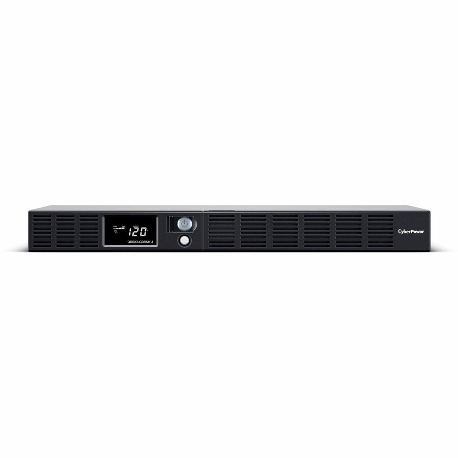 CyberPower Smart App Intelligent LCD 500VA 300W 6-Outlet 1U Rack Mount UPS