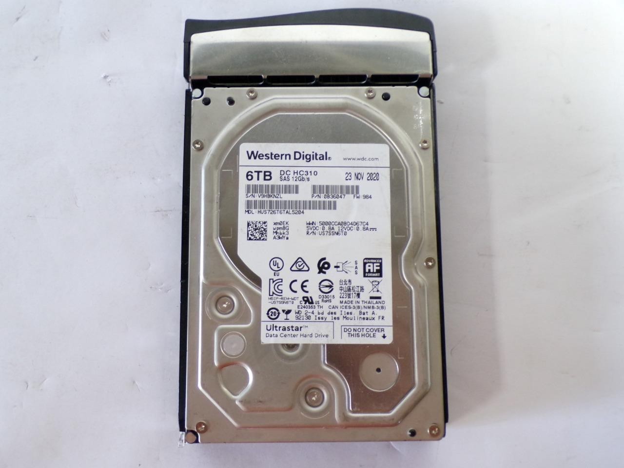 Western Digital Ultrastar HUS726T6TAL5204 6TB 7.2K SAS 12Gb/s 3.5" HDD 0B36047