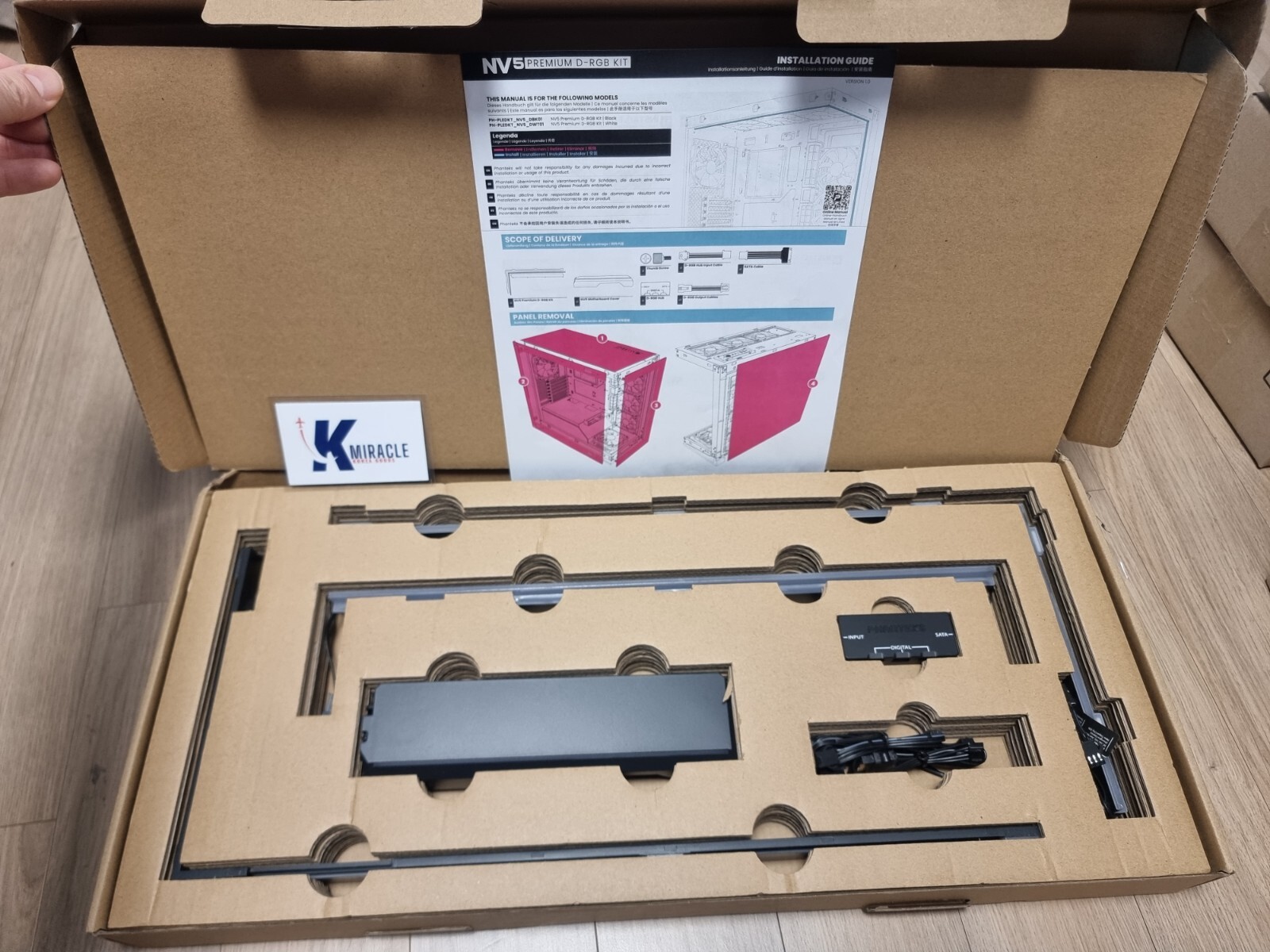PHANTEKS NV5 PREMIUM LED KIT BLACK / PC Case Lighting / Fast Shipping