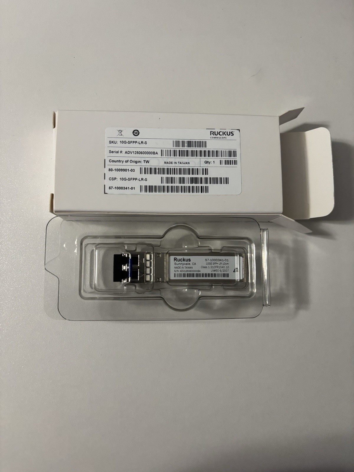 **NEW**OEM Ruckus 10G-SFPP-LR-S - SFP+ Transceiver Module For ICX Line Of Switch