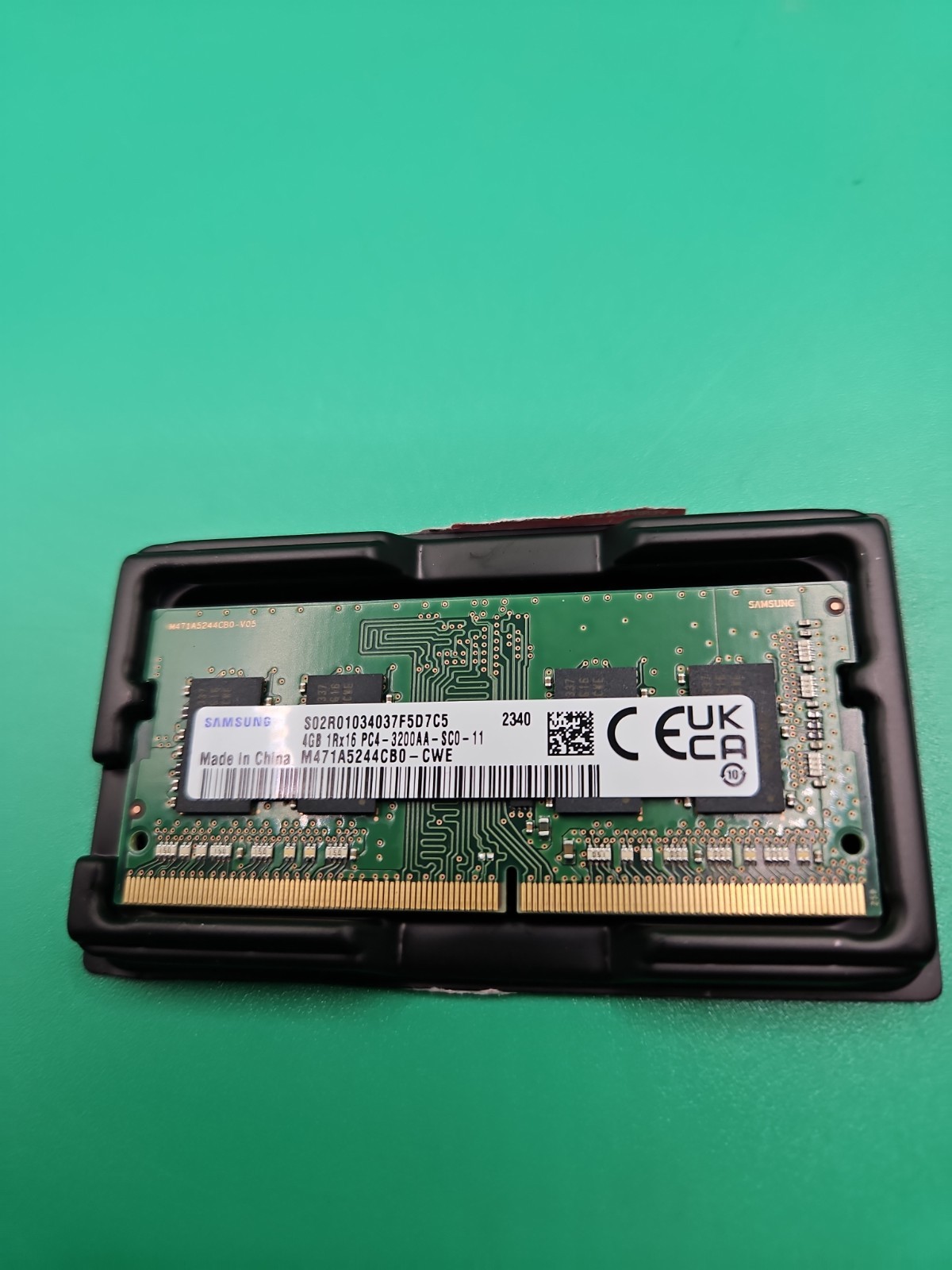 M471A5244CB0-CWE - Memory  DDR4, 4GB 1RX16 PC4 SODIMM 3200MHZ 5M30V06794