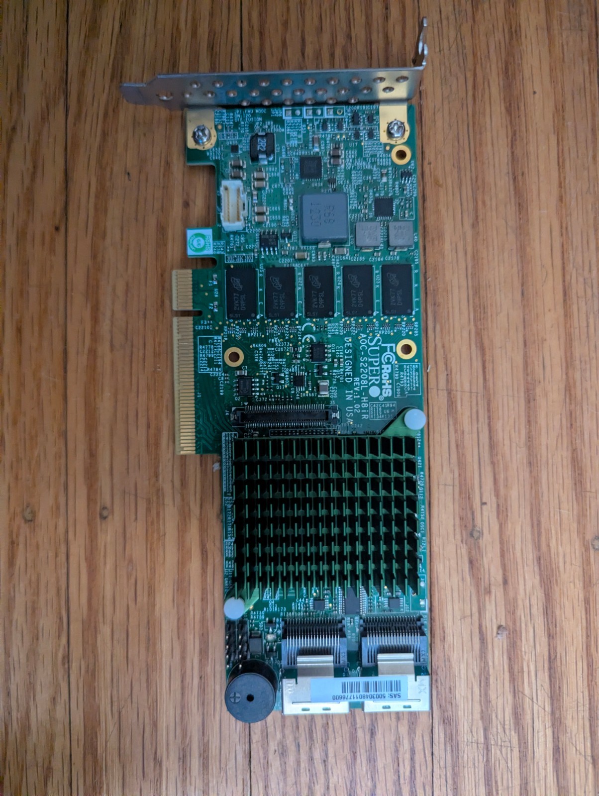 Supermicro AOC-S2208L-H8IR 8-Port 6Gb/s SAS SATA PCIe RAID Controller