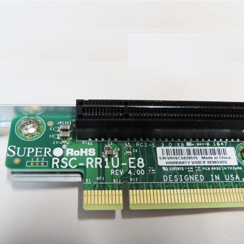 For Supermicro RSC-RR1U-E8 1U PCI-E x8 Riser Card Board With Mounting Bracket
