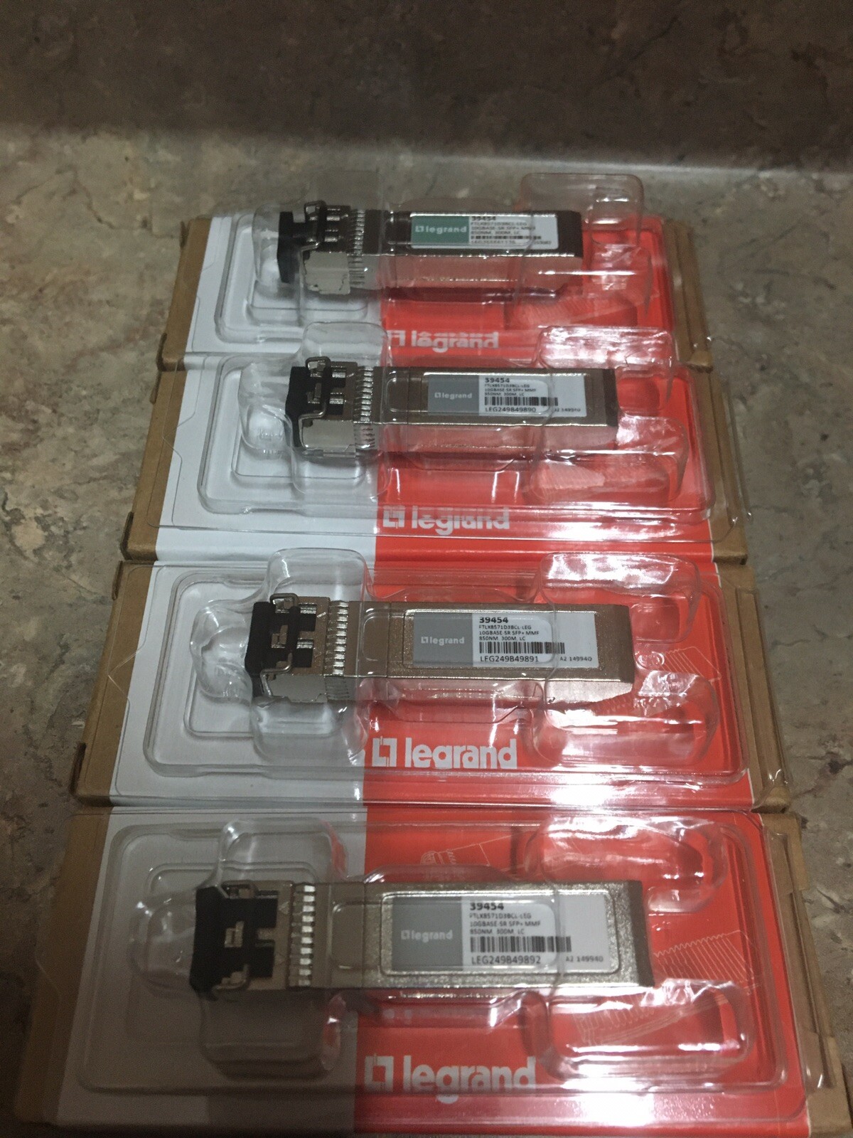 4 Legrand C2G-39454 SFP+ Transceiver Module Finisar Network 10GB Base