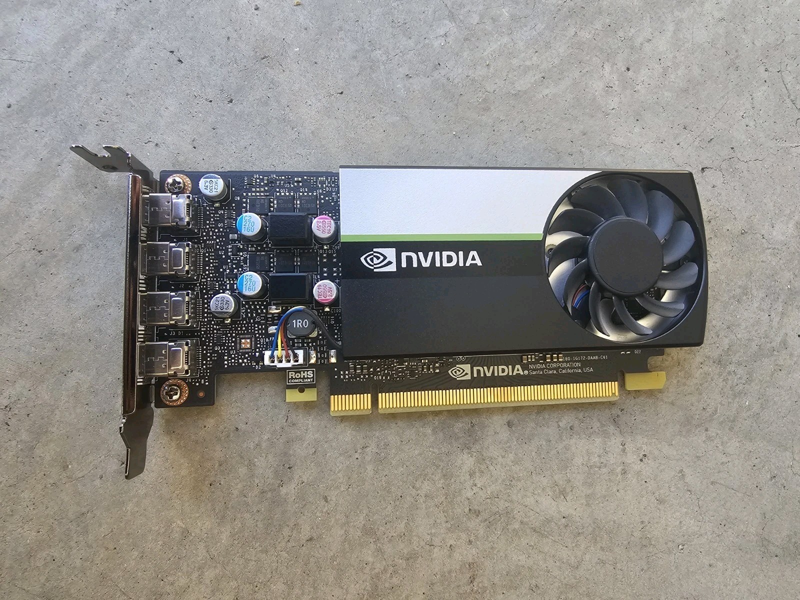 NVIDIA QUADRO T1000 / 4GB GDDR6 4X MINI DISPLAYPORT PCI-E GRAPHICS CARD