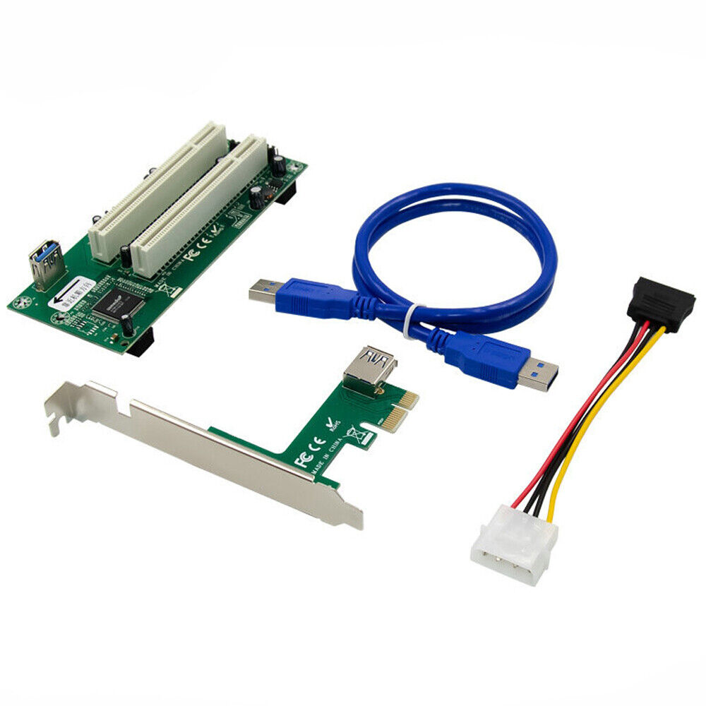 PCI-Express to PCI Adapter Card PCIe to Dual Pci Slot Expansion Card