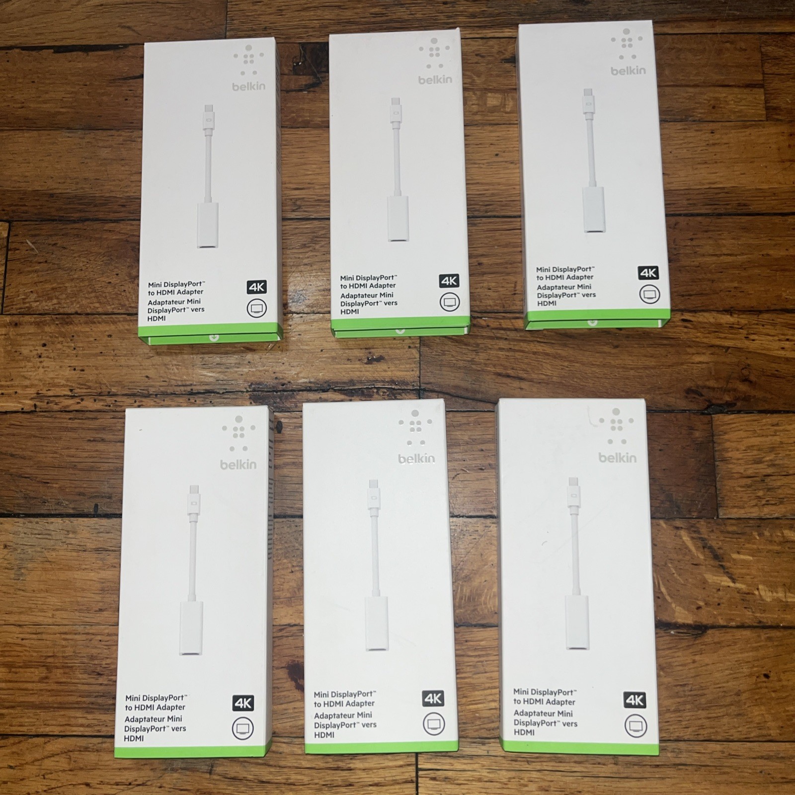 Lot Of 6 Belkin Mini DisplayPort to HDMI Adapter