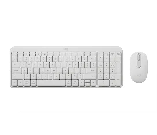 Logitech MK250 Wireless Keyboard and Mouse Combo Compact Layout (Off-white)