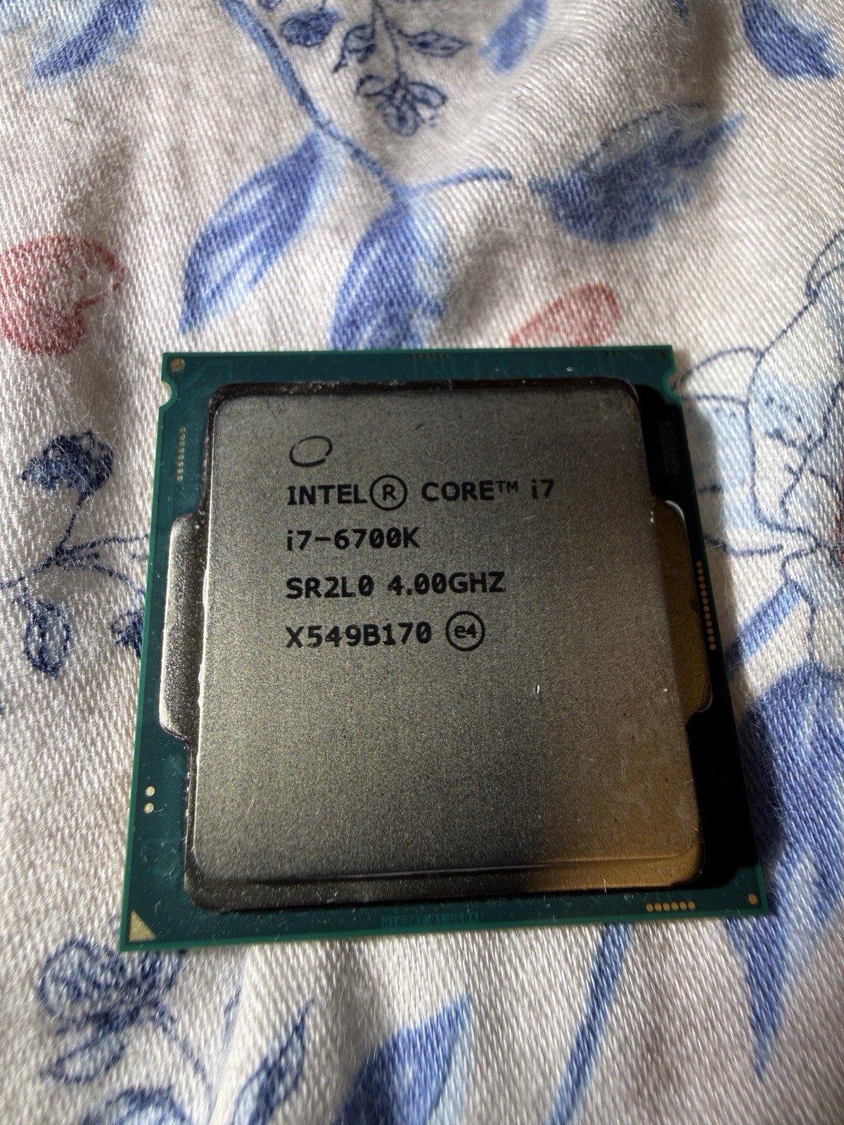 Intel Core I7 6700K SR2L0 4.0GHz Quad Core CPU Processor LGA 1151