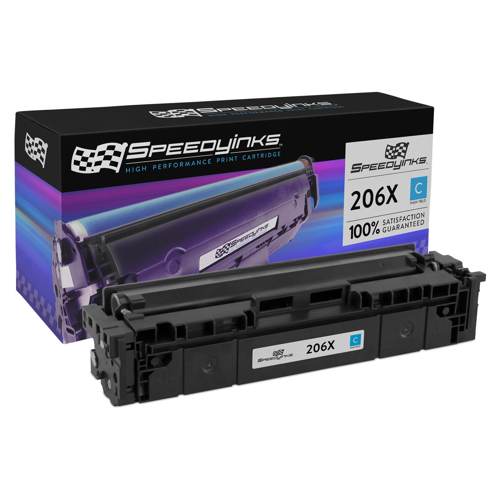 Speedy Inks Compatible HP 206X High Yield Cyan Toner for M255dw M283cdw M283fdw