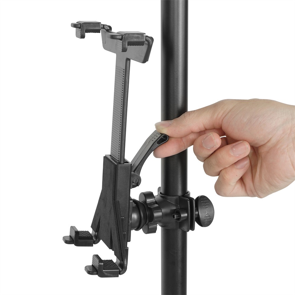 Black Music Microphone Stand Holder Mount For 7-11" Tablet iPad Air Samsung Tab