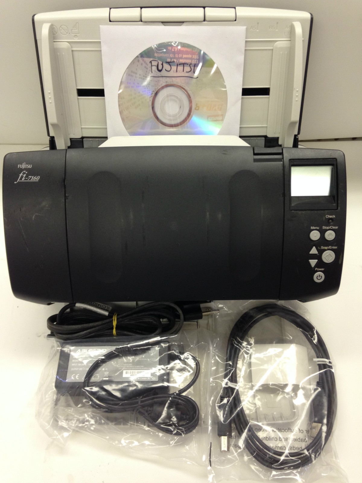 Fujitsu fi-7160 Color Duplex Pass-Thru Scanner PA03670-B055 - 14k scan Complete