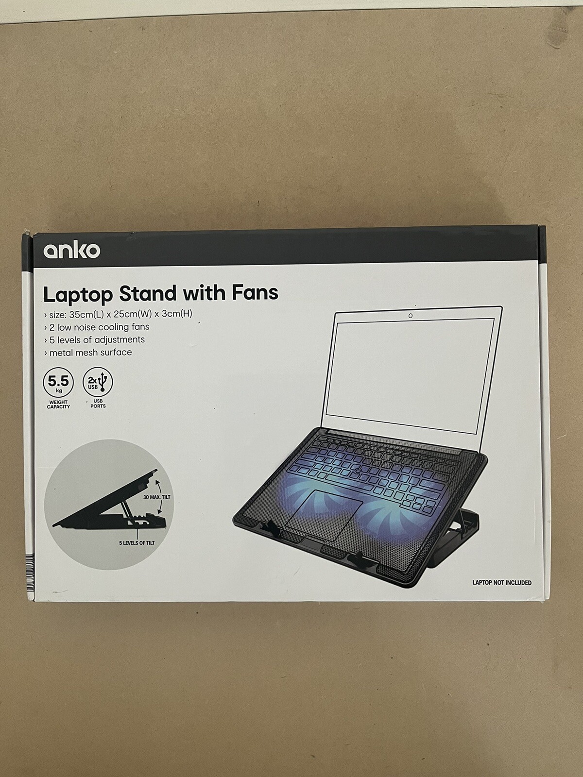 Laptop Metal Stand With Twin Fans