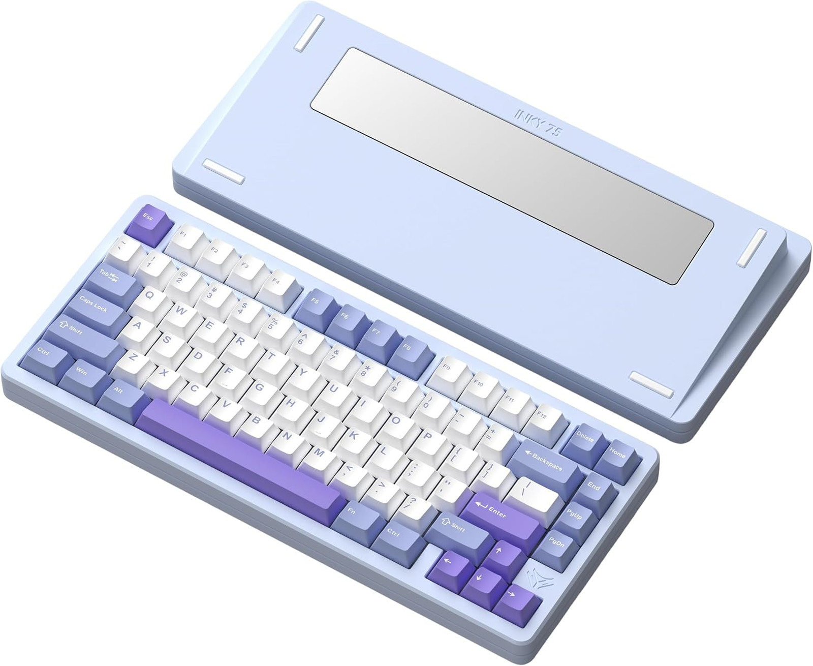 Mechanical Keyboard CNC Aluminum 75% Triple Mode Connectivity RGB Backlight