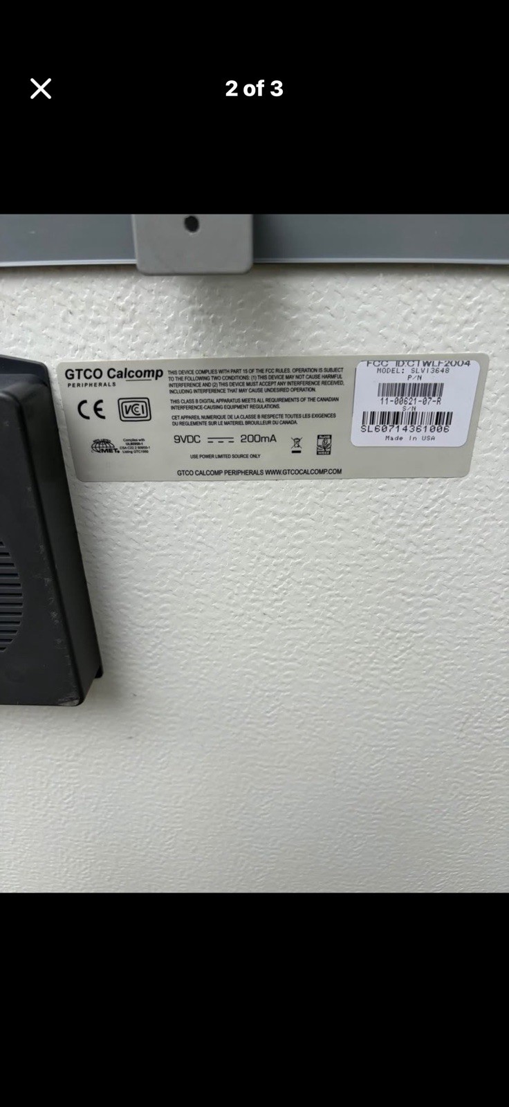 GTCO Calcomb SLV13648 Digitizer  Board Local Pickup Or UShip