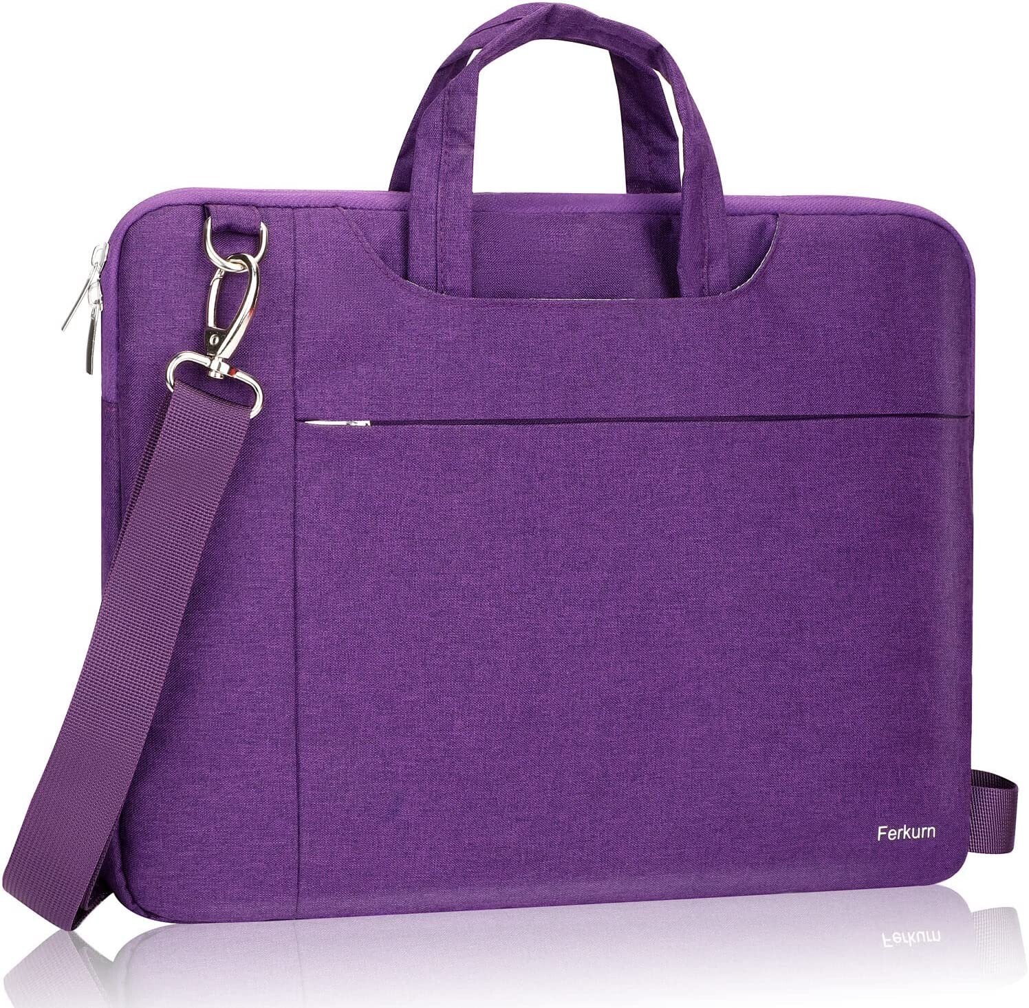 Ferkurn Laptop Bag 17 17.3 inch Women Men Computer Sleeve Case Waterproof Slim