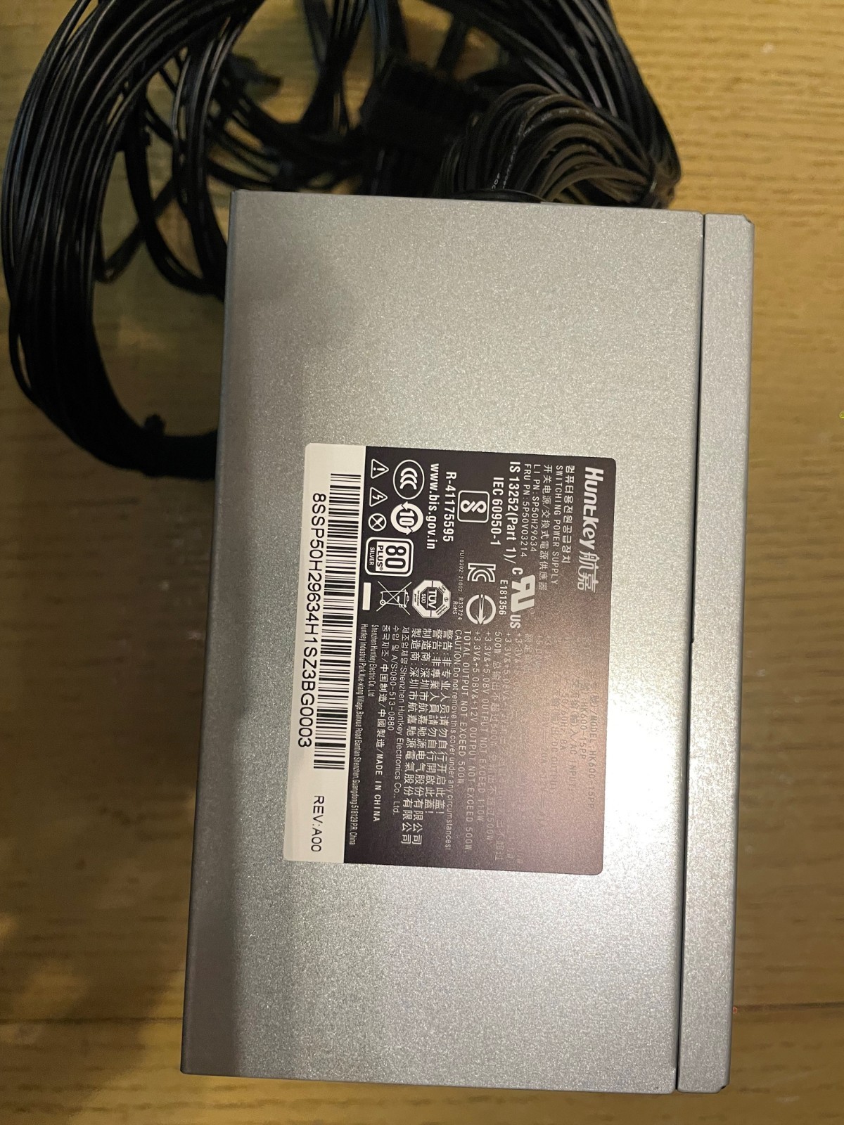 5P50V03214 NEW GENUINE LENOVO LEGION PWR_SUPPLY 100-240Vac 500W 85% PSU
