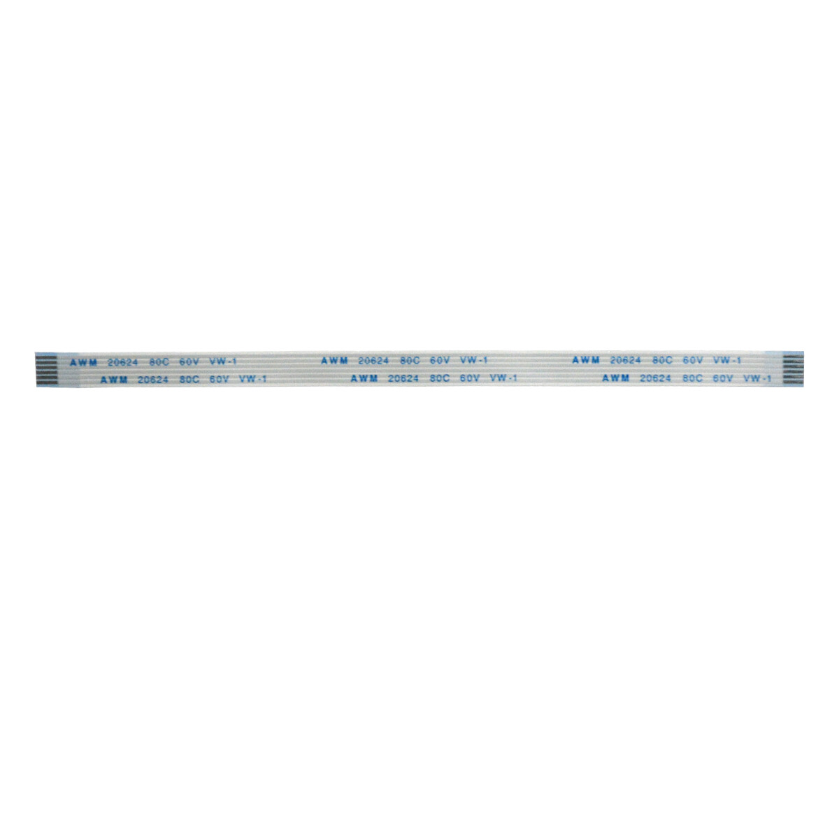 5/10/15/20/30/40/50cm 6Pin 1.25mm FFC FPC Flexible Flat Cable AWM VW-1 20624