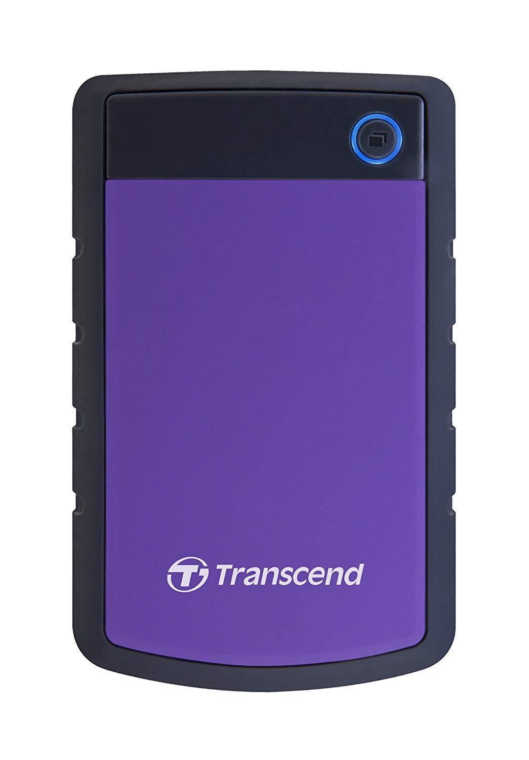 Transcend 4TB StoreJet 25H3 USB 3.1 Purple Hard Drive w/ Shock Protection