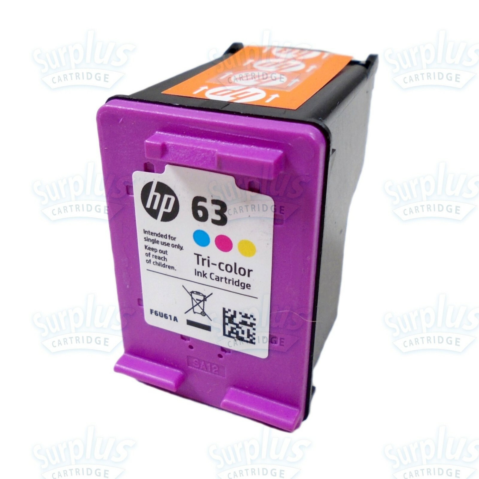 Genuine HP 63 Color Ink ENVY 4511 4512 4520 4522 4524 DeskJet 3634 2130