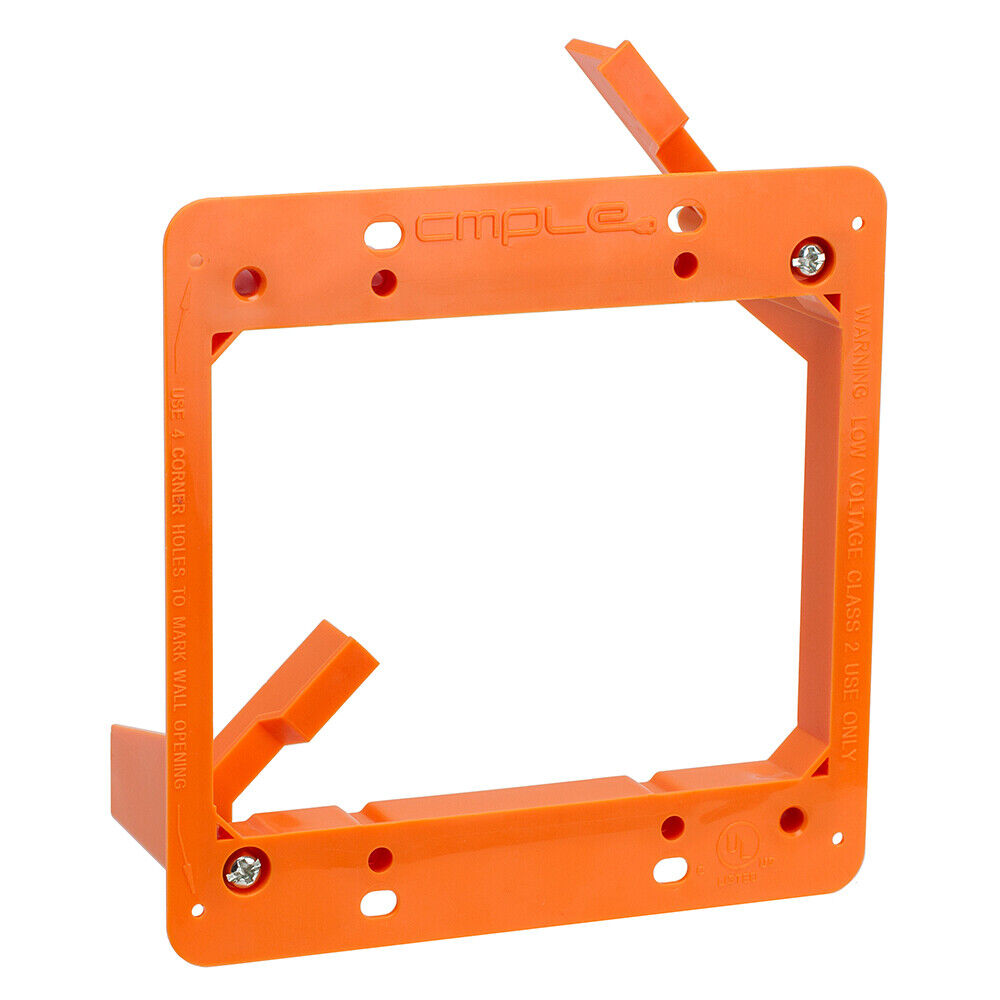 Low Voltage Mounting Bracket 2 Gang Drywall Mount  Double Gang Face Wall Plate