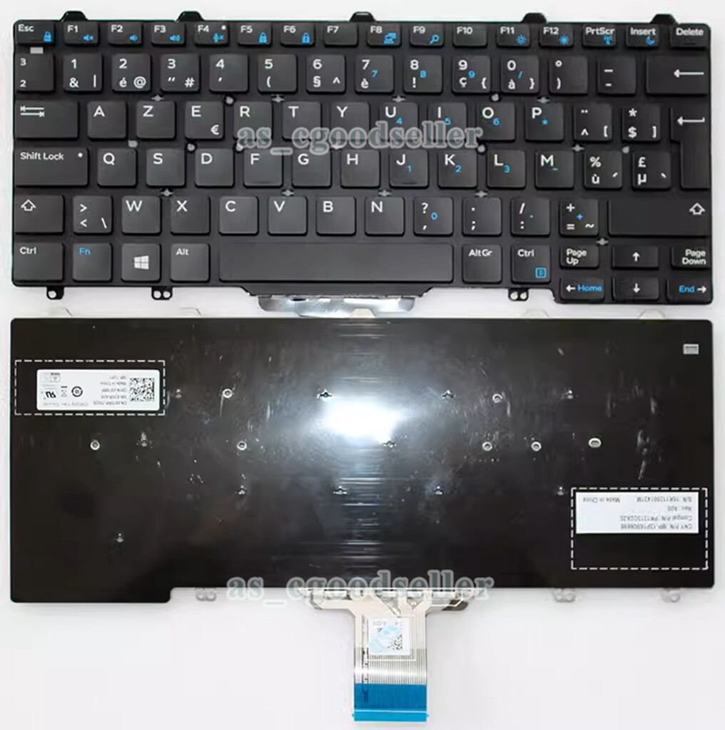 New for DELL Latitude E5250 E5270 E7250 E7270 12.1' Keyboard BE CZ DK HB HU IT