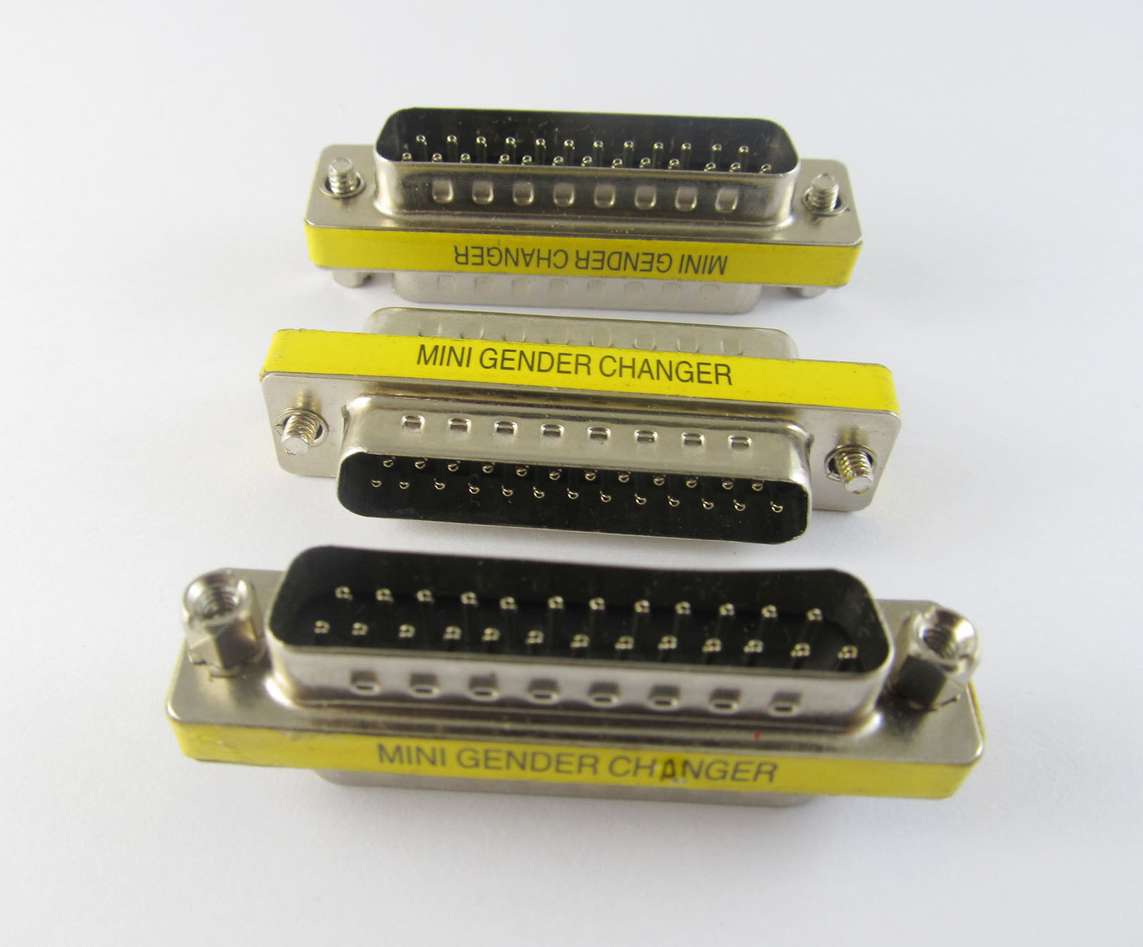 1pcs DB25 25 Pin Male to DB25M Male M/M Mini Gender Changer Serial COM Adapter