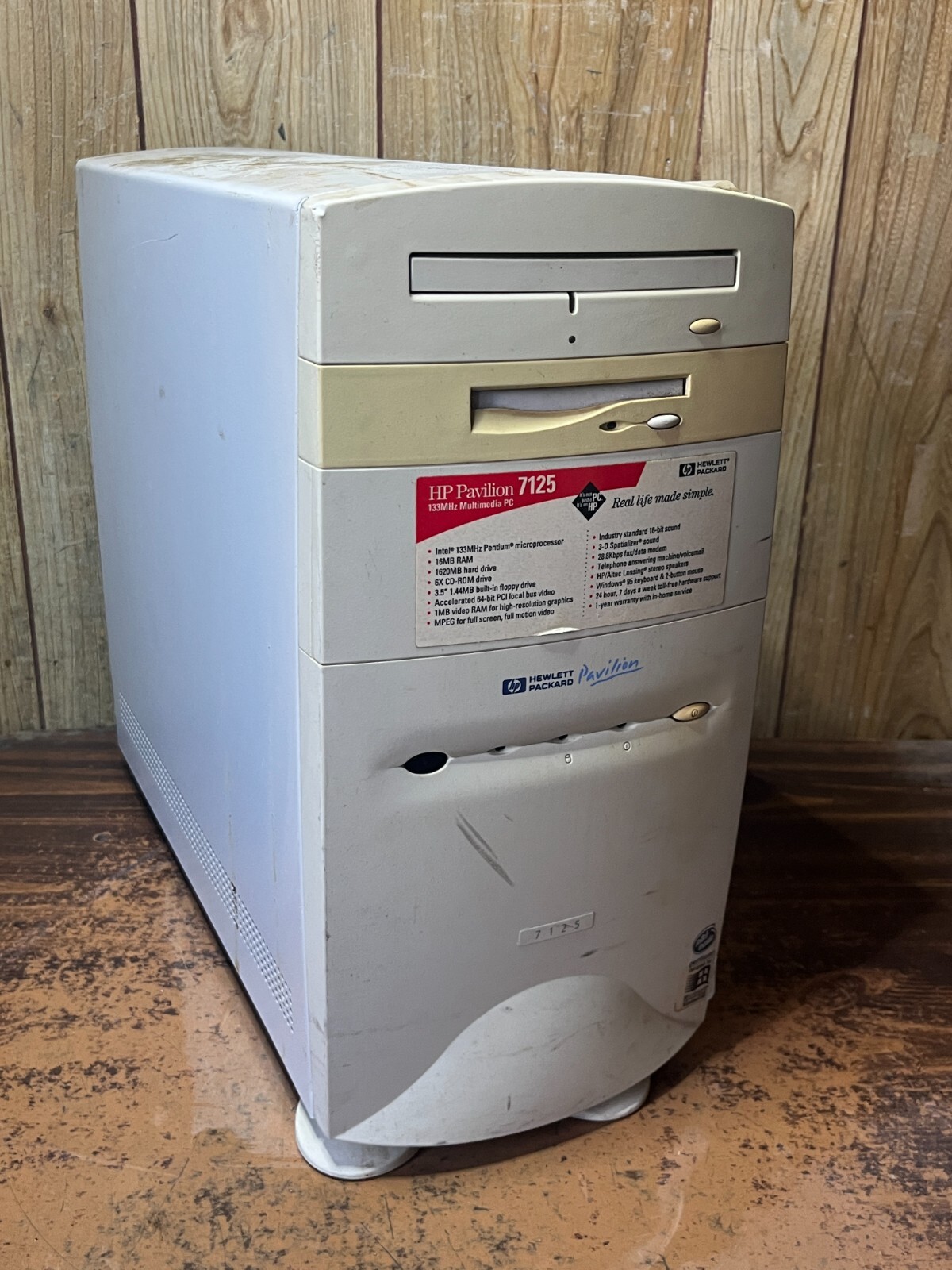 Vintage HP Pavilion 7125 Vintage Retro Gaming Computer Serial Parallel ISA PORT