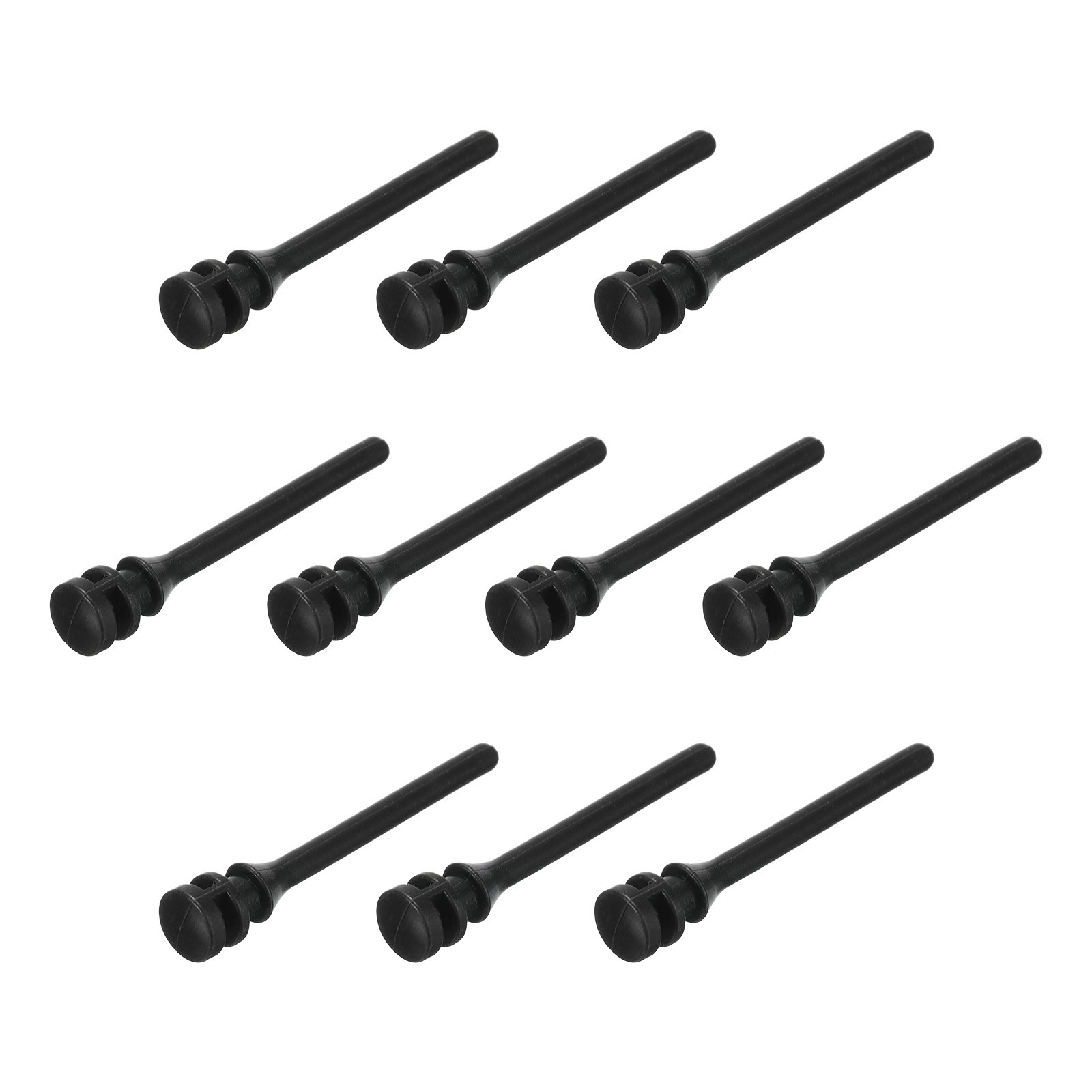 30PCS Fan Shock Absorbing Rubber Nail, Silicone Rubber Cooler for PC, Black