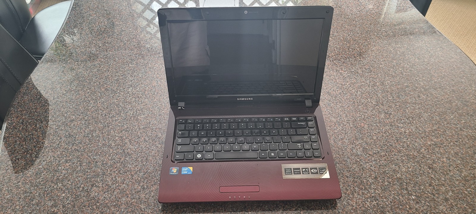 Samsung Laptop Model NP-R480-JAB1US  - Read description for condition details