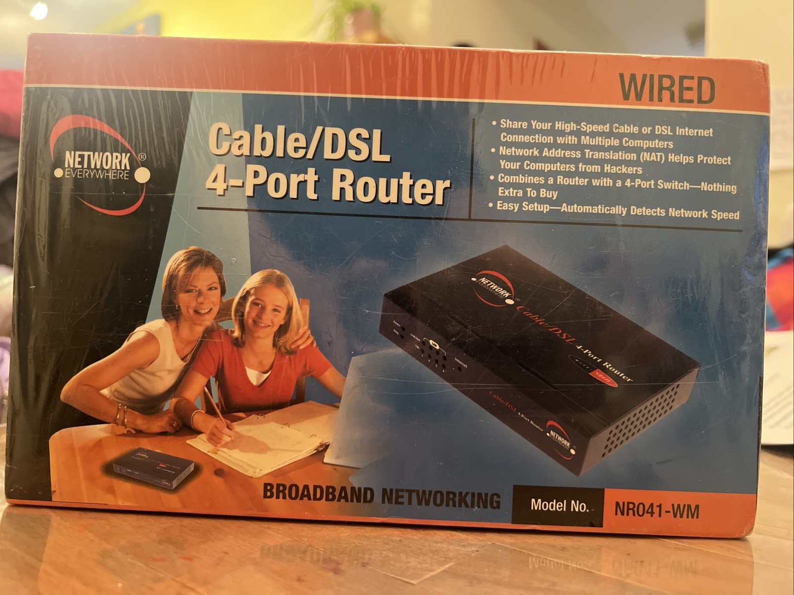 Network Everywhere NR041-WM Wired Cable DSL 4 Port Router Broadband New
